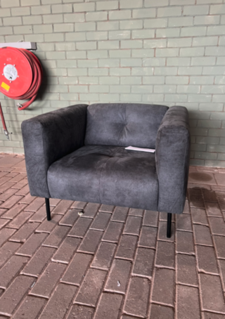 Fauteuil, Vtwonen, Skin, Donkergrijs / Antraciet